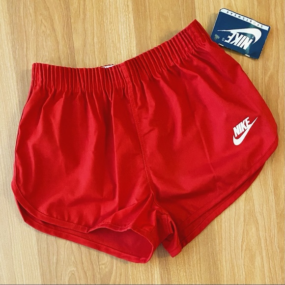 Nike Pants - Vintage 70s NWT deadstock Nike red running shorts